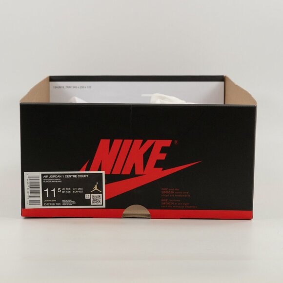 Air Jordan 1 Low Centre Court 'White on White' DJ2756-100 size 8 - 12 - Picture 12 of 12